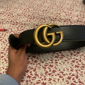 Gucci belt genuine leather mens zize 36-38
